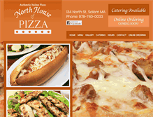 Tablet Screenshot of northhousepizza.com